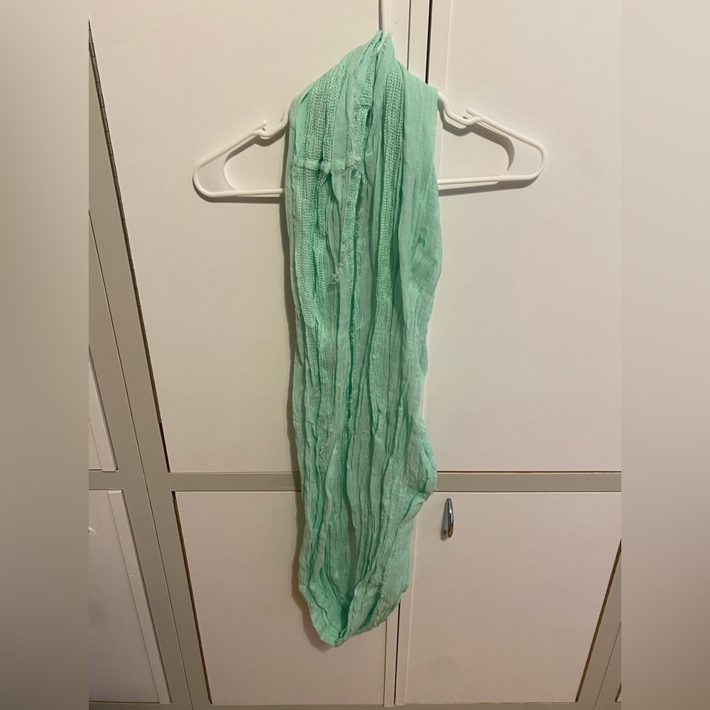 Mint Green Infinity Scarf